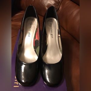 Women’s Madden Girl Black Patent Heels 8.5